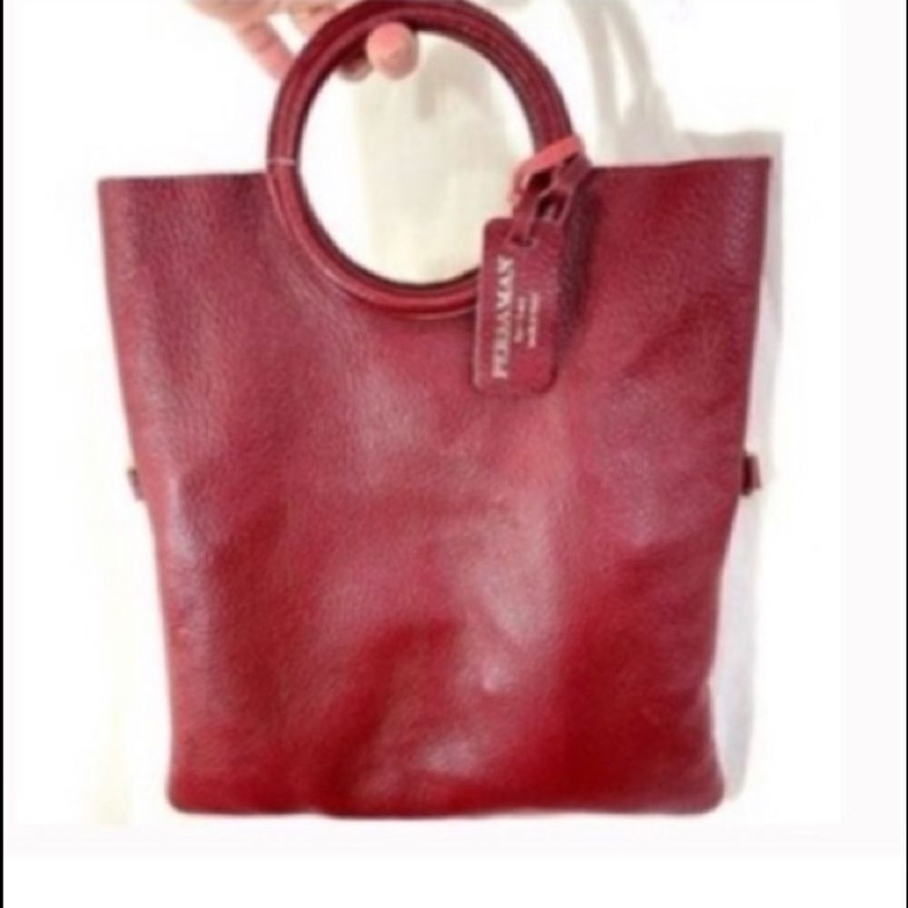2pc Set Persaman New York Soft Italian Leather Small Handbag Set EUC